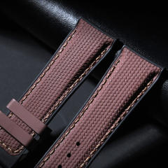(Reticular pattern) Rubber strap for jaeger lecoultre Master Ultra Thin 39mm