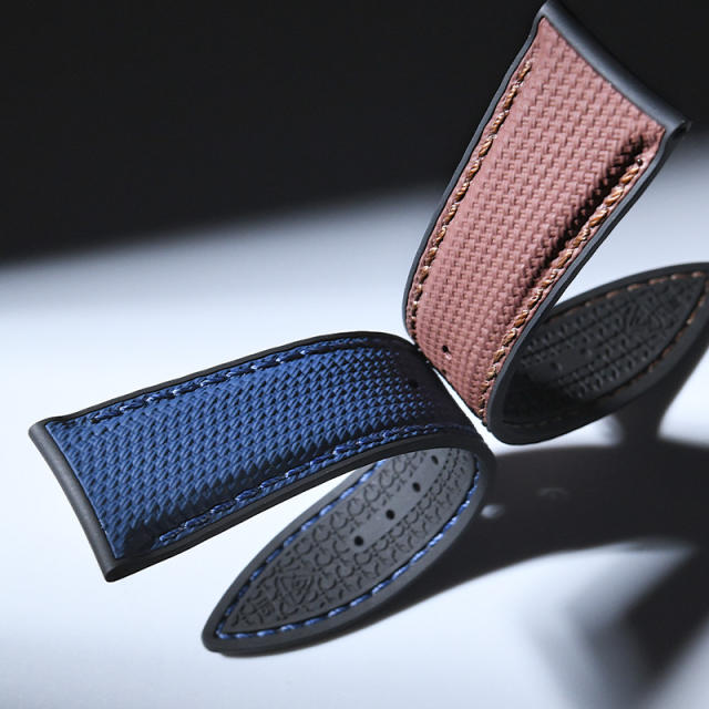 (Reticular pattern) Rubber strap for jaeger lecoultre Master Ultra Thin 39mm