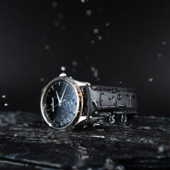 (Alligator pattern) Rubber strap for jaeger lecoultre Master Ultra Thin 39mm