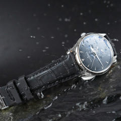 (Alligator pattern) Rubber strap for jaeger lecoultre Master Ultra Thin 39mm