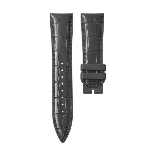 (Alligator pattern) Rubber strap for jaeger lecoultre Master Ultra Thin 39mm