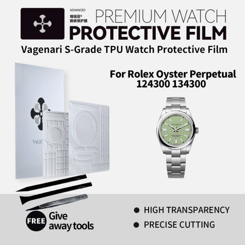 Vagenari S-Grade TPU Watch Protective Film For Rolex Oyster Perpetual 124300 134300
