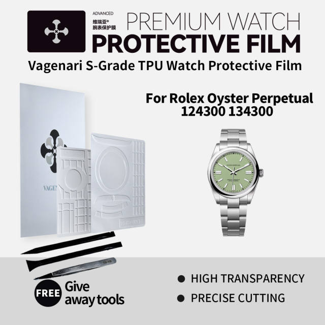 Vagenari S-Grade TPU Watch Protective Film For Rolex Oyster Perpetual 124300 134300