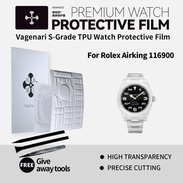 Vagenari S-Grade TPU Watch Protective Film For Rolex Airking 116900
