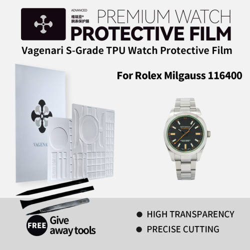 Vagenari S-Grade TPU Watch Protective Film For Rolex Milgauss 116400