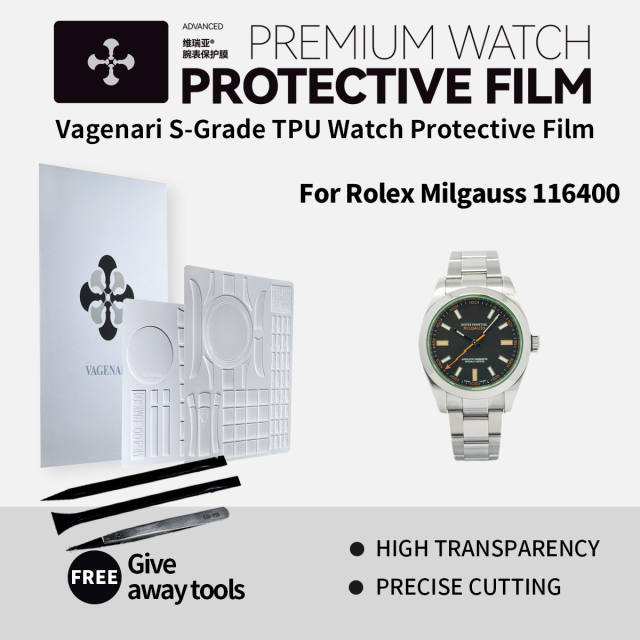 Vagenari S-Grade TPU Watch Protective Film For Rolex Milgauss 116400