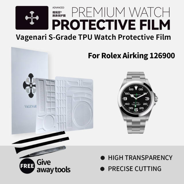 Vagenari S-Grade TPU Watch Protective Film For Rolex Airking 126900