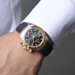 [Upgrade Version] 	[Oysterflex Design] Rubber Strap For Rolex Yacht Master 40mm 116655.126655.116695