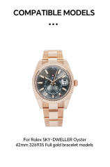 Vagenari S-Grade TPU Watch Protective Film For Rolex SKY-DWELLER Oyster 42mm 326935 Full gold bracelet models