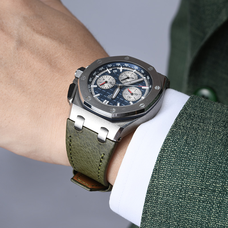 Leather Strap For Royal Oak Offshore 26420 Interchangeable Strap System