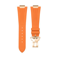 【Include Endlink+clasp】Rubber Strap For Patek Philippe 5711/1R Full rose gold Bracelet models