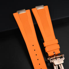 【Include Endlink+clasp】Rubber Strap For Patek Philippe 5711/1R Full rose gold Bracelet models