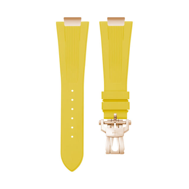 【Include Endlink+clasp】Rubber Strap For Patek Philippe 5711/1R Full rose gold Bracelet models