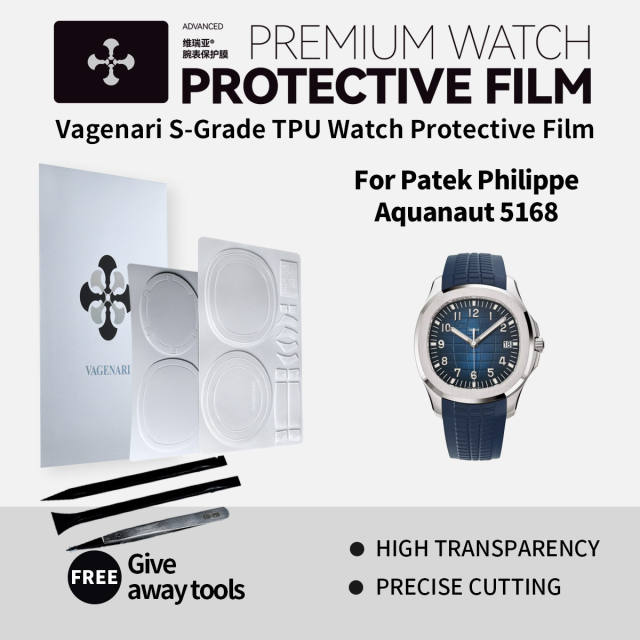 Vagenari S-Grade TPU Watch Protective Film For Patek Philippe Aquanaut 5168
