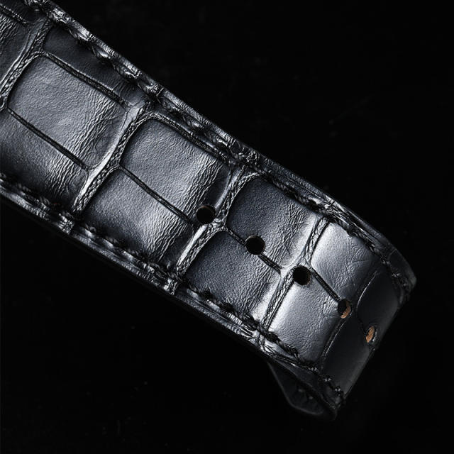 Vagenari Alligator strap for For Hublot Sang Bleu II 45mm 418