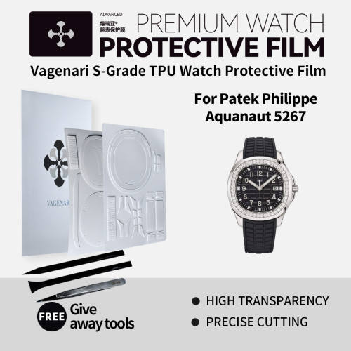 Vagenari S-Grade TPU Watch Protective Film For Patek Philippe Aquanaut 5267