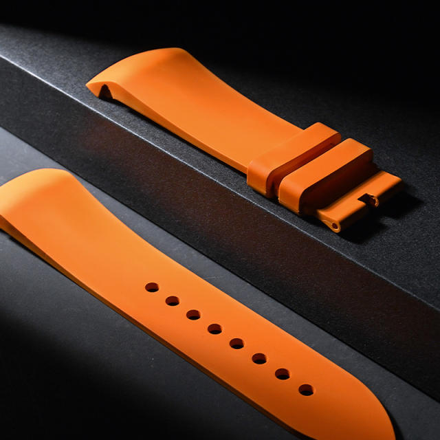 Rubber strap for Blancpain Air Command 42.5mm leather strap models