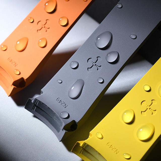 Rubber strap for Blancpain Air Command 42.5mm leather strap models