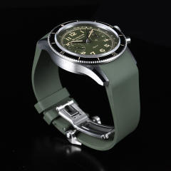 Rubber strap for Blancpain Air Command 42.5mm leather strap models