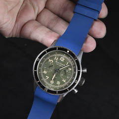 Rubber strap for Blancpain Air Command 42.5mm leather strap models
