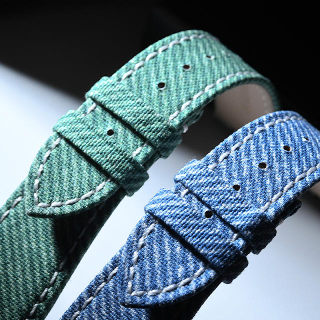 【Second Generation】 Denim pattern Leather strap for Patek Philippe Nautilus 5711R, 5712R, 5726A, 5980R (leather strap models)