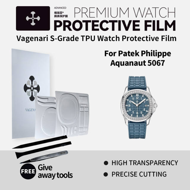 Vagenari S-Grade TPU Watch Protective Film For Patek Philippe Aquanaut 5067