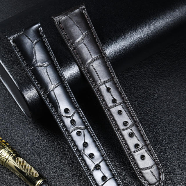 Alligator strap for Patek Phillipe 5205