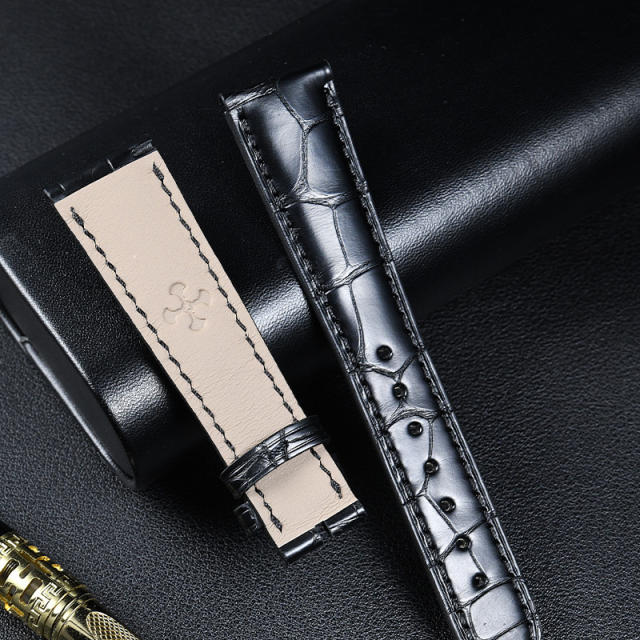 Alligator strap for Patek Phillipe 5205