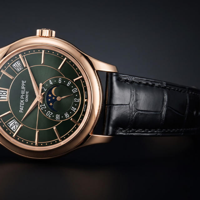Alligator strap for Patek Phillipe 5205