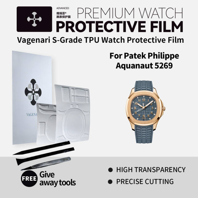 Vagenari S-Grade TPU Watch Protective Film For Patek Philippe Aquanaut 5269