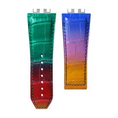 Vagenari Alligator strap for hublot Big Bang SPIRIT 45mm 614