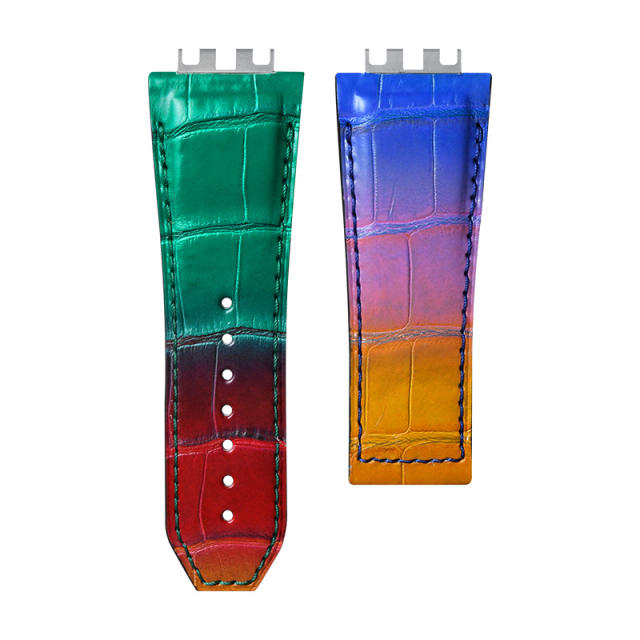 Vagenari Alligator strap for hublot Big Bang SPIRIT 45mm 614