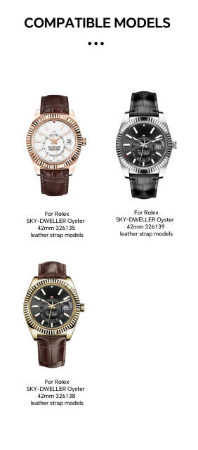 Vagenari S-Grade TPU Watch Protective Film For Rolex SKY-DWELLER Oyster 42mm 326135,326138,326139 leather strap models