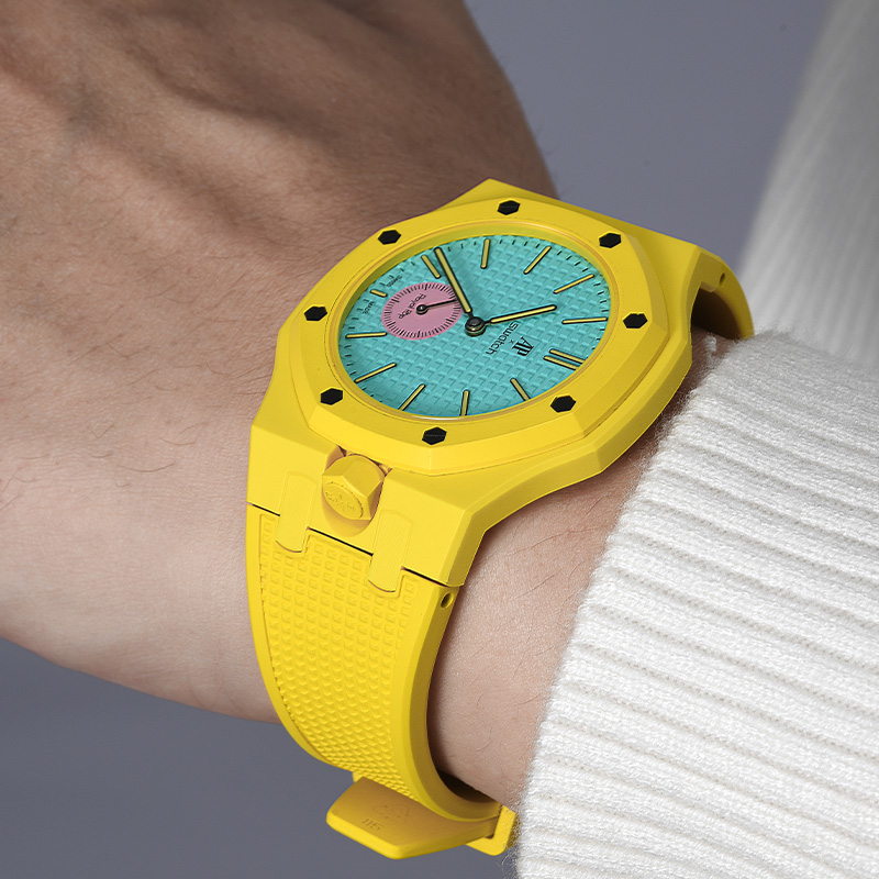 Vagenari Bio-Ceramic Case / FKM Rubber Strap For Swatch x AP Royal Oak