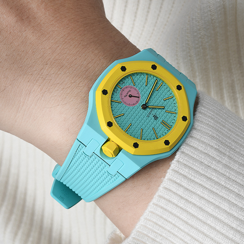 Vagenari Bio-Ceramic Case / FKM Rubber Strap For Swatch x AP Royal Oak