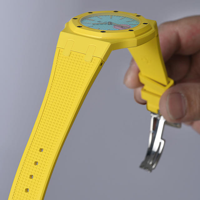 Vagenari Bio-Ceramic Case / FKM Rubber Strap For Swatch x AP Royal Oak