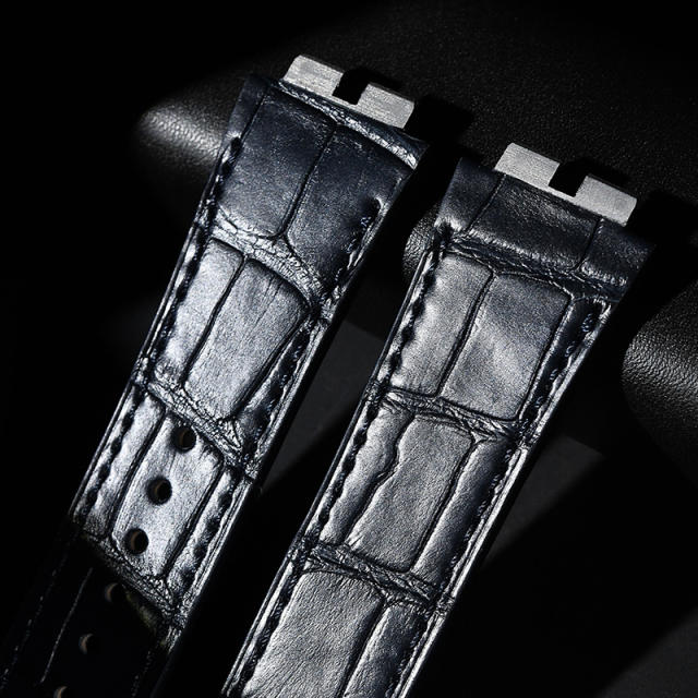 Vagenari Alligator strap for For Hublot Sang Bleu II 45mm 418