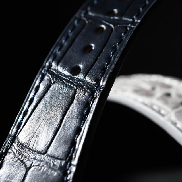Vagenari Alligator strap for For Hublot Sang Bleu II 45mm 418