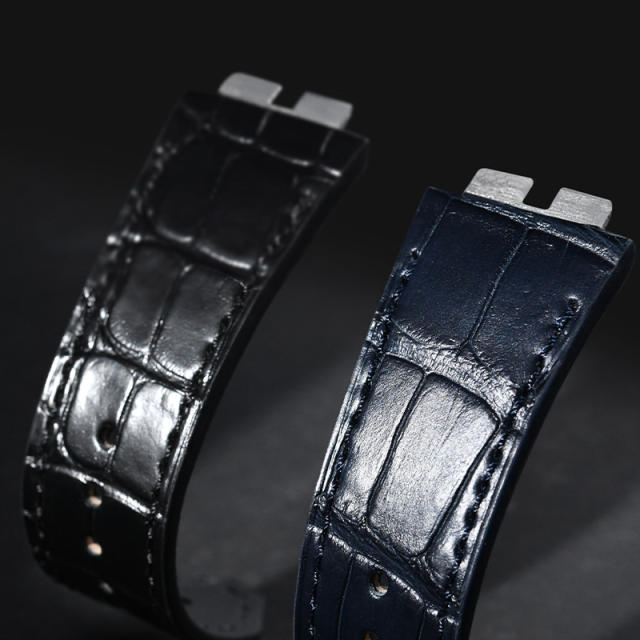 Vagenari Alligator strap for For Hublot Sang Bleu II 45mm 418