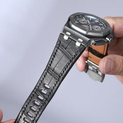 Alligator strap For Royal Oak Offshore 26420 Interchangeable Strap System