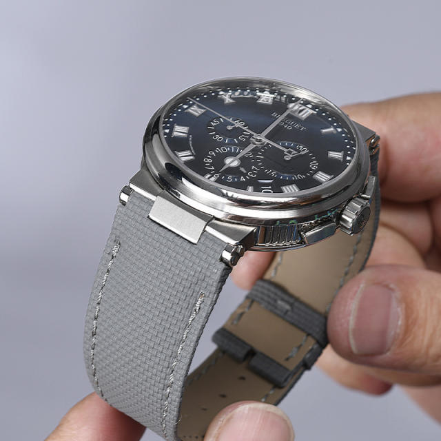 Vagenari Rubber and Leather strap for Breguet Marine 5527