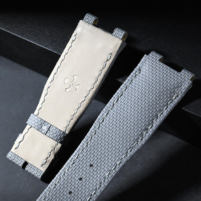 Vagenari Rubber and Leather strap for Breguet Marine 5527