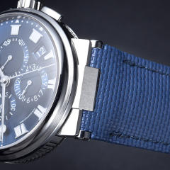 Vagenari Rubber and Leather strap for Breguet Marine 5527