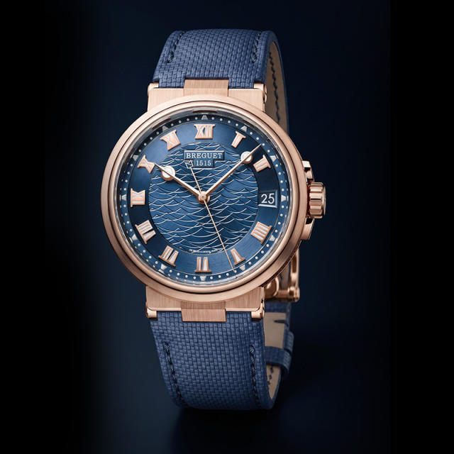Vagenari Rubber and Leather strap for Breguet Marine 5517