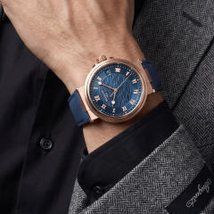 Vagenari Rubber and Leather strap for Breguet Marine 5517