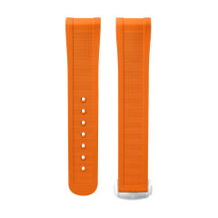 Rubber Strap For Speedmaster Moonwatch Chronograph 42 mm with Folding clasp