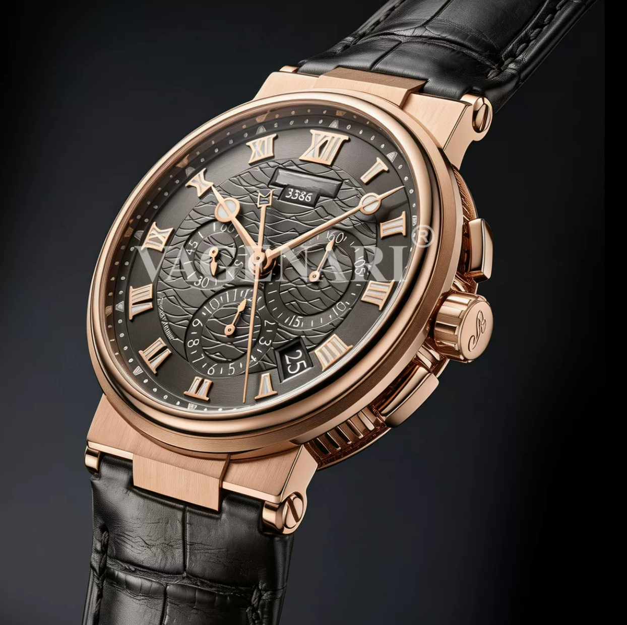 Vagenari Alligator strap for Breguet Marine 5527