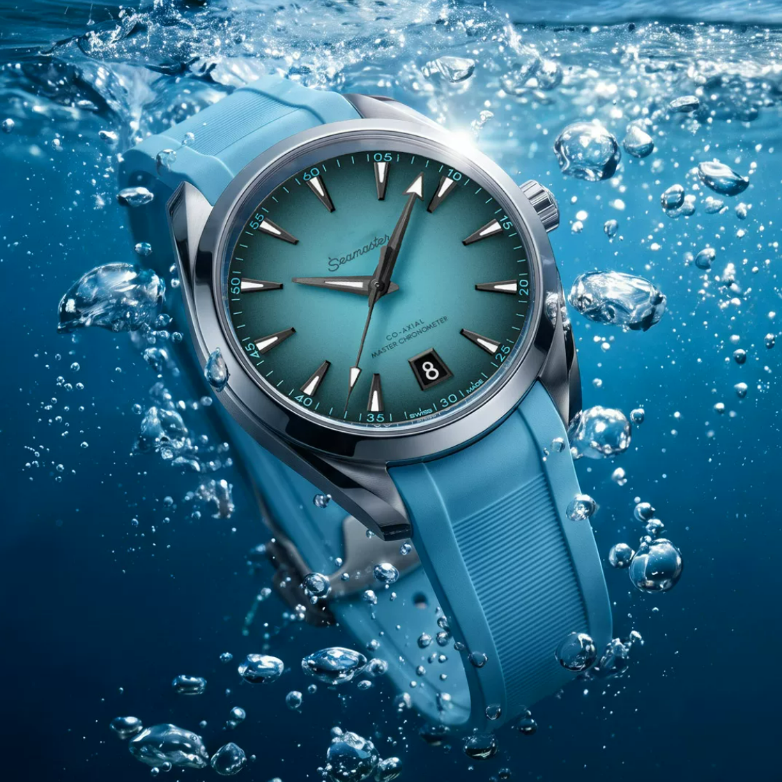 Rubber strap for Omega Seamaster 150M 38mm