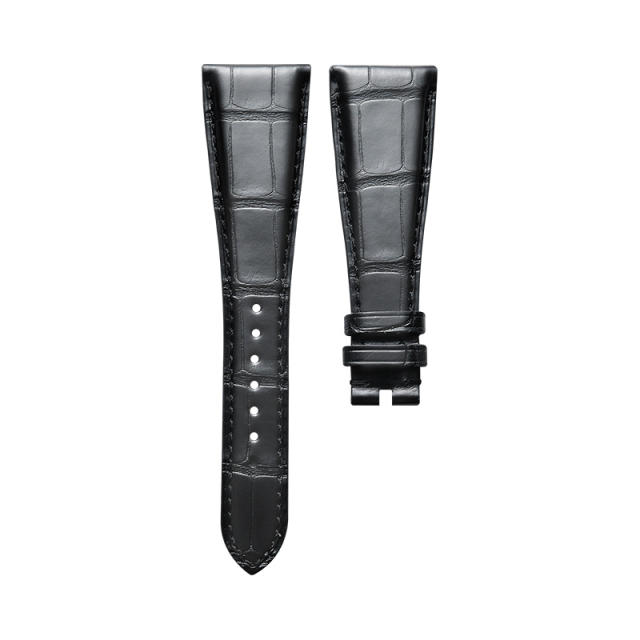 Alligator strap for Bvlgari Assioma AA44C13GLD 44mm