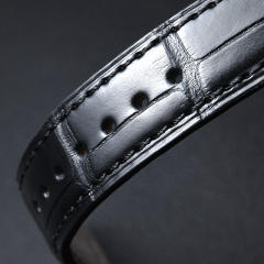 Alligator strap for Bvlgari Assioma AA44C13GLD 44mm